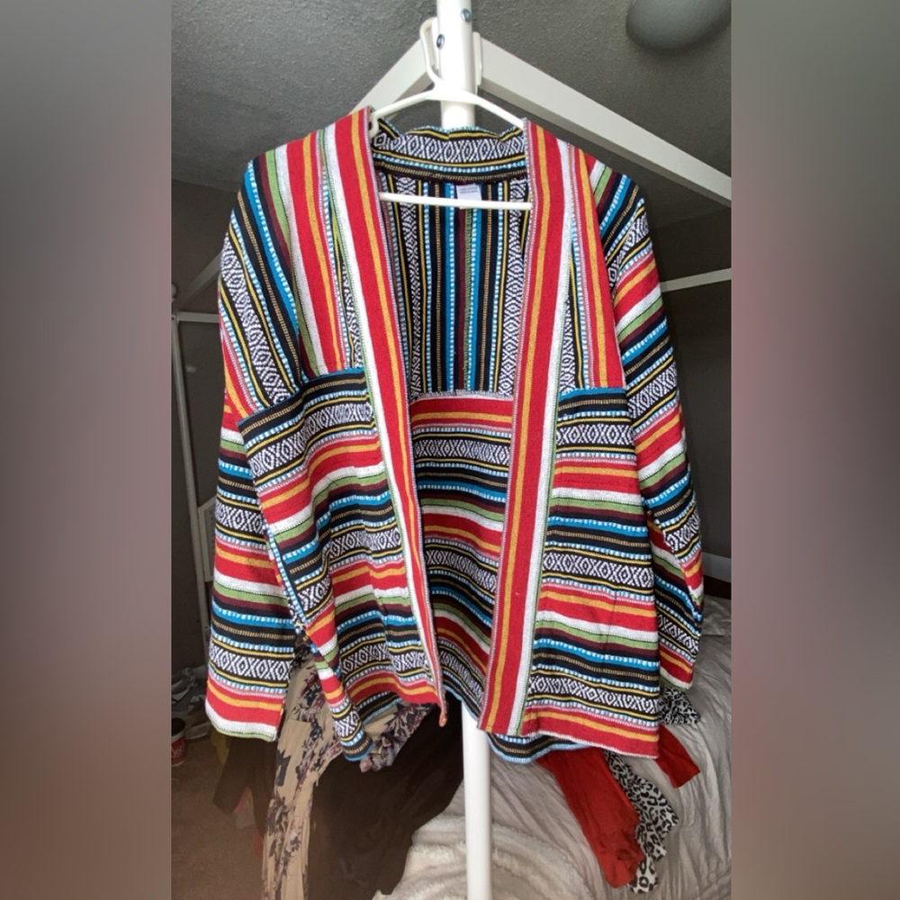 Bohemian hippie hand woven jacket